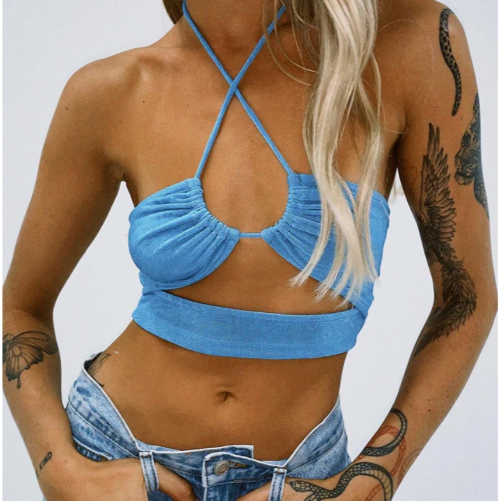 Princess Polly: Vanessa Top Blue